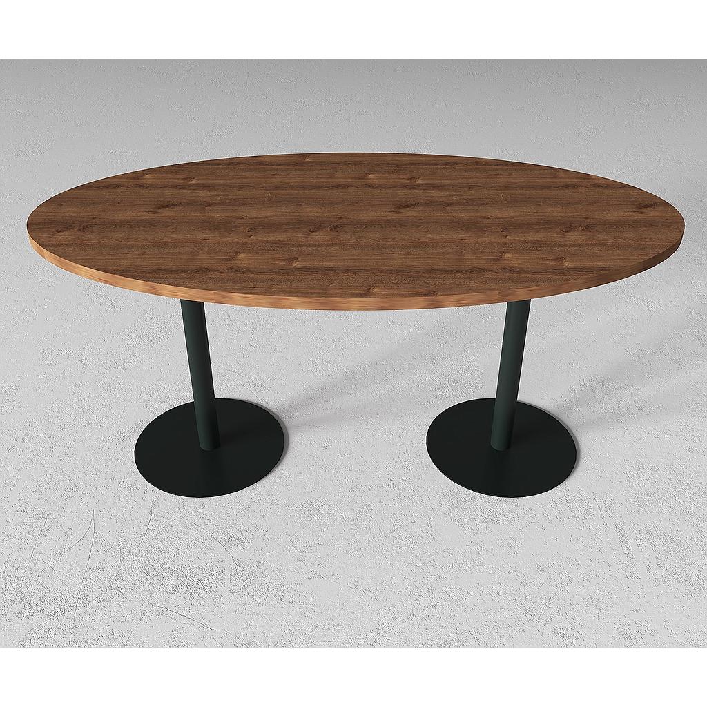 Table d'accueil ovale 160X80X75cm Différentes couleurs