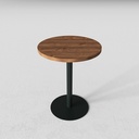 Table ronde pour l'hôtellerie, diamètre de 60 cm, disponible en plusieurs couleurs