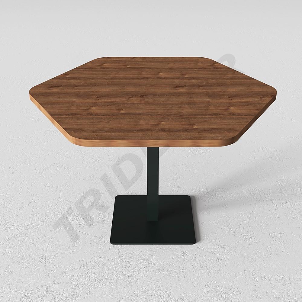 Table d'accueil hexagonale 60X60X75cm Couleurs variées