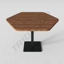 Hexagonal Hospitality Table 60X60X75cm Various Colors