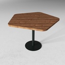 Mesa De Madera Pentagonal Para Hostelería 60X60X75Cm Varios Colores