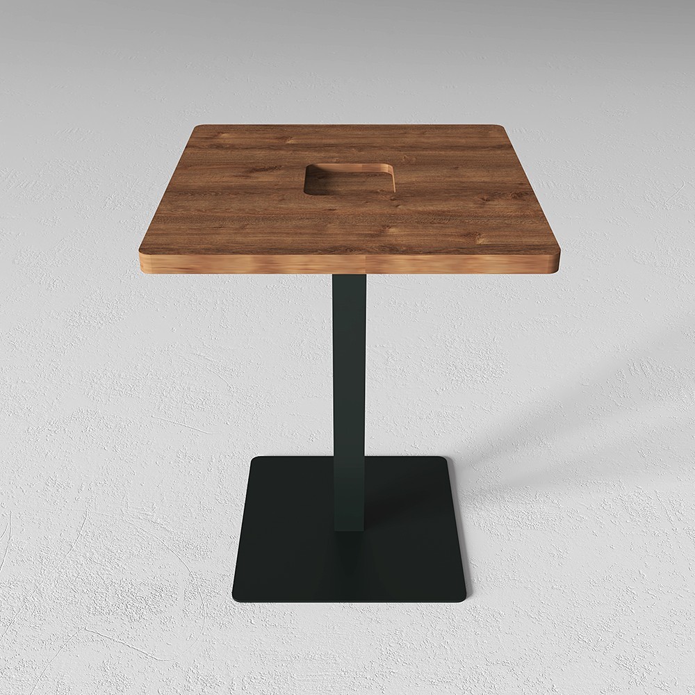 Square Wooden Table for Hospitality 60X60X76.4cm Various Colors