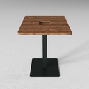 Mesa De Madera Cuadrada Para Hostelería 60X60X76.4Cm Varios Colores