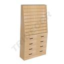 Expositor de Madera 120X40X230 Cm Varios Colores