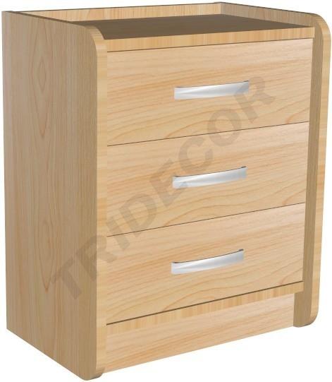 Commode en bois de diverses couleurs 50x35x60cm