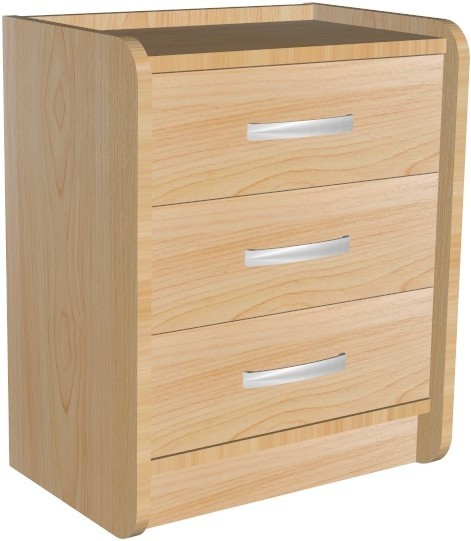 Wooden Chest of Drawers Various Colors 50x35x60cm