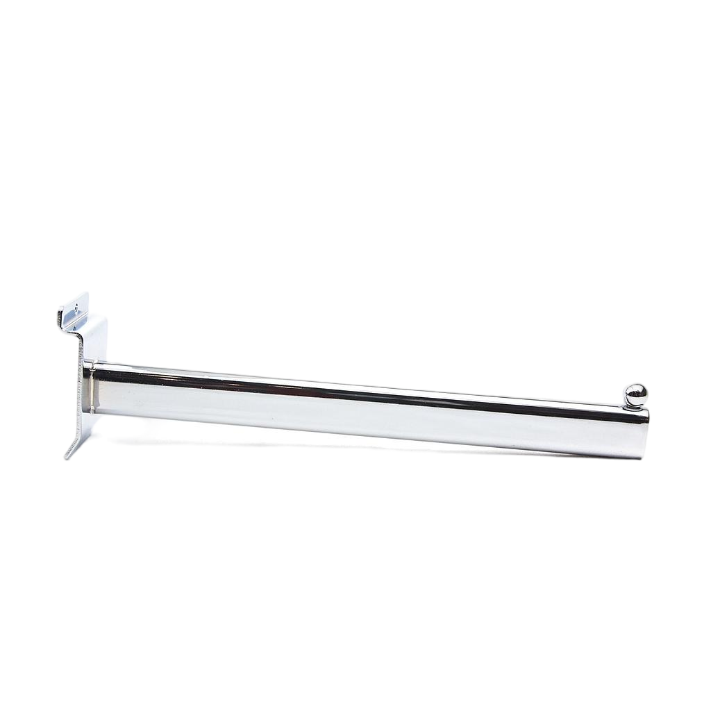 电镀椭圆一珠槽板钩Colgador Recto para Panel de Lamas, 1 bola, 30 cm，50/caja