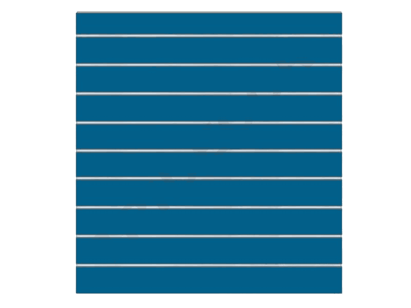 Blue slat panel 9.8 Guides 120X100cm