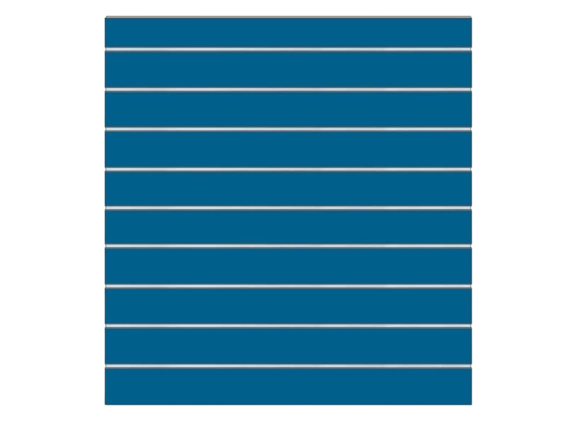 Blue slat panel 9.8 Guides 120X100cm