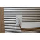 White Hanger for Aluminum Slat 60x10cm