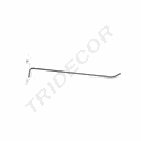 Cârlig din aluminiu cu slot, 15 cm, 4 mm