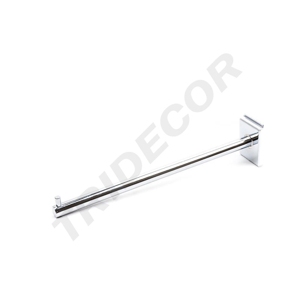铝板钩-16mm 管电镀一钉 Gancho Redonda 16mm Cromado Un Clavo para Aluminio30cm