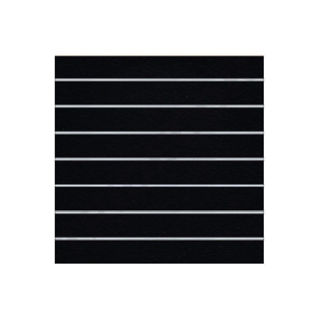 Panou cu lamele negru mat cu ghiduri de 7,5 120X120cm