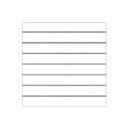 Matte White Slat Panel 7.5 Guides 120X120cm