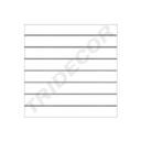 Painel de Ripas Branco Fosco 7.5 Guias 120X120cm