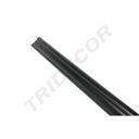 Cornija de MDF preta 240 cm