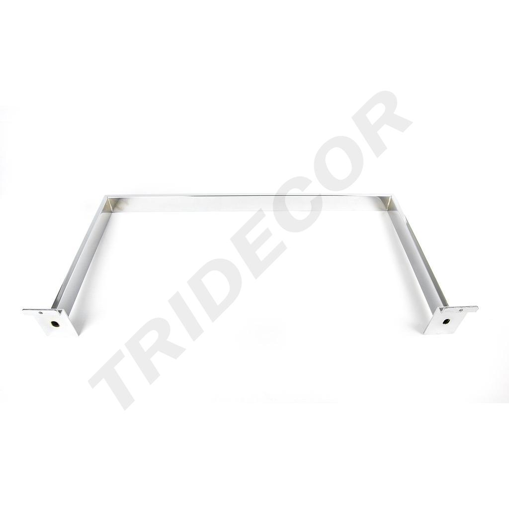 Rectangular 'U' shaped bar for slat panel, 60X30 cm