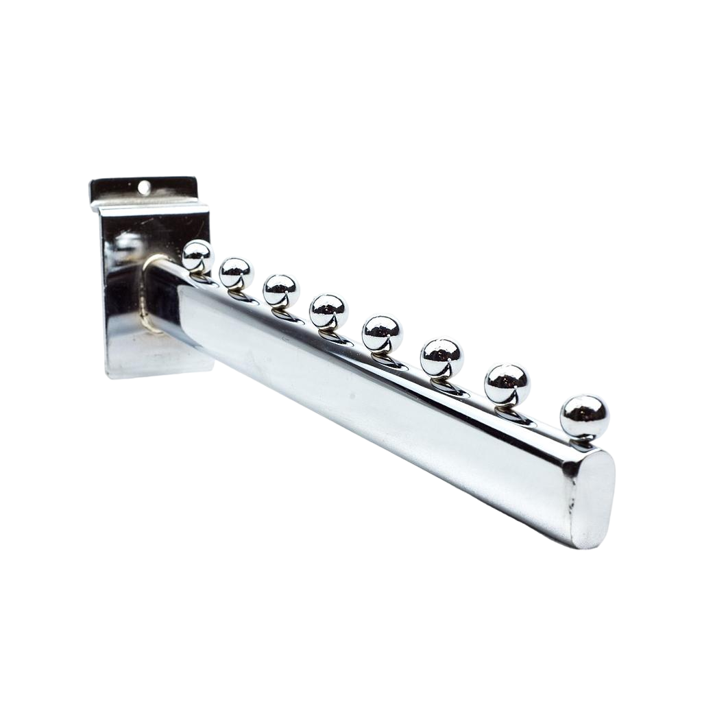 Colgador Inclinado Para Panel De Lamas 8 Bolas 30 Cm