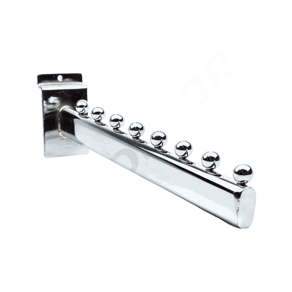 Inclined Hanger for Slat Panel, 8 Balls - 30 cm