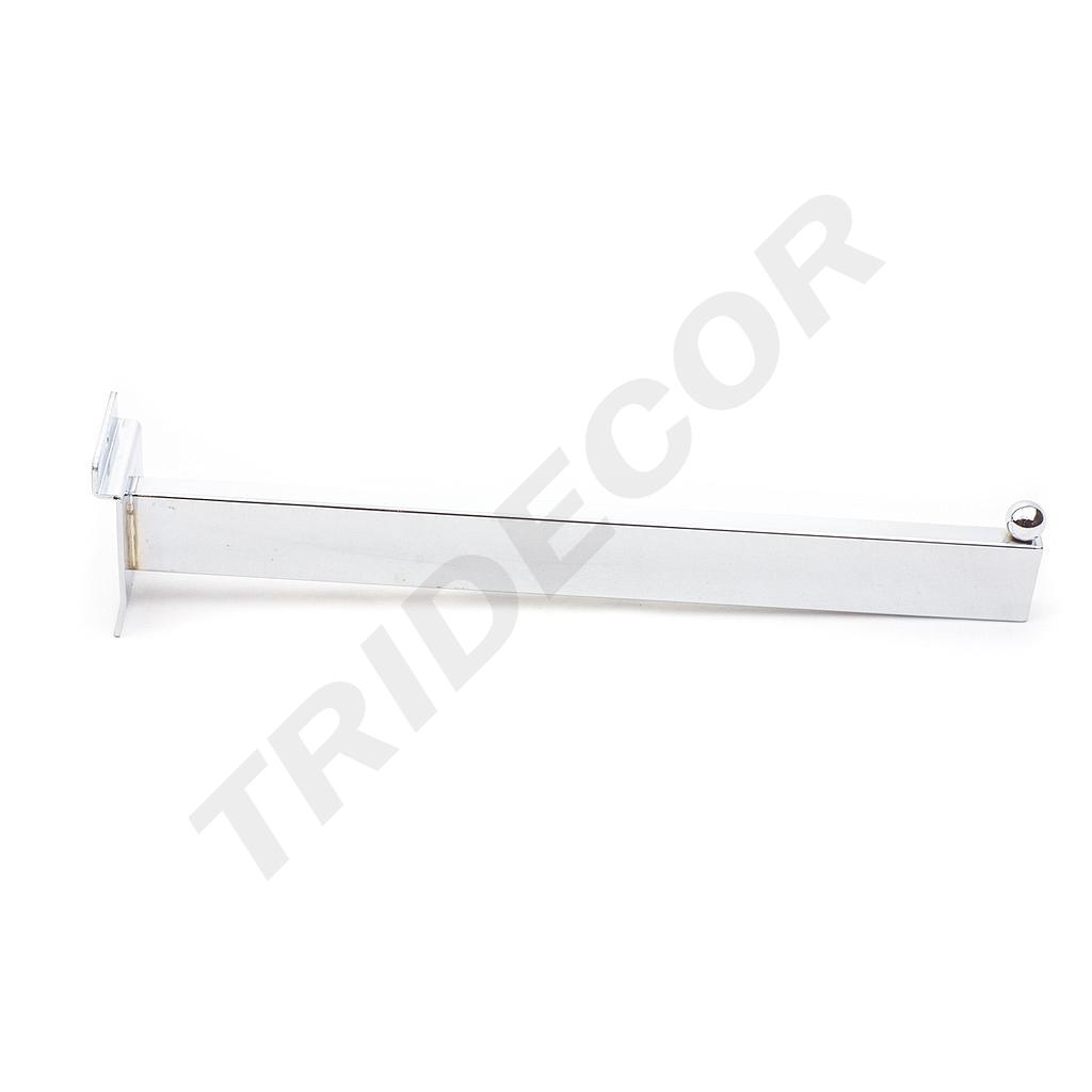 Colgador recto para panel de lamas 1 bola 30 cm