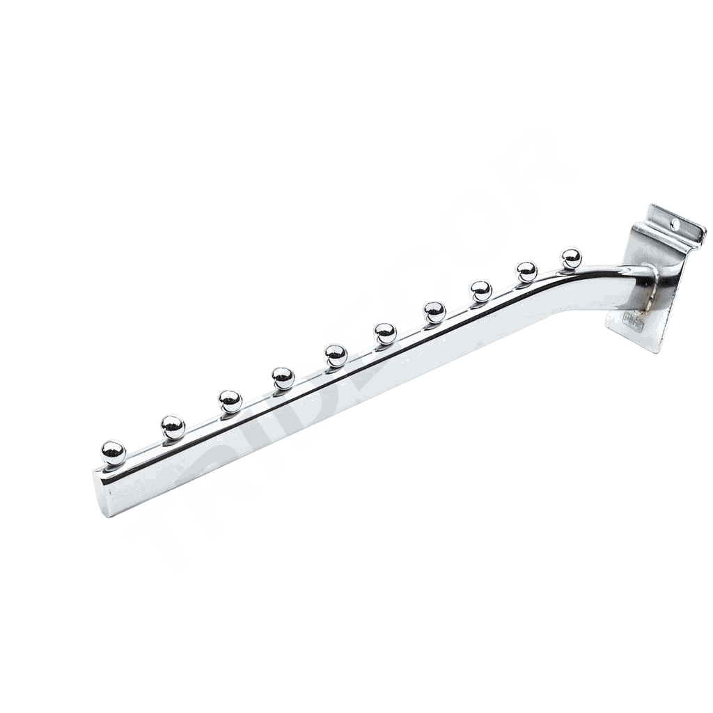 Inclined Hanger for 10 Balls, slat 35 cm