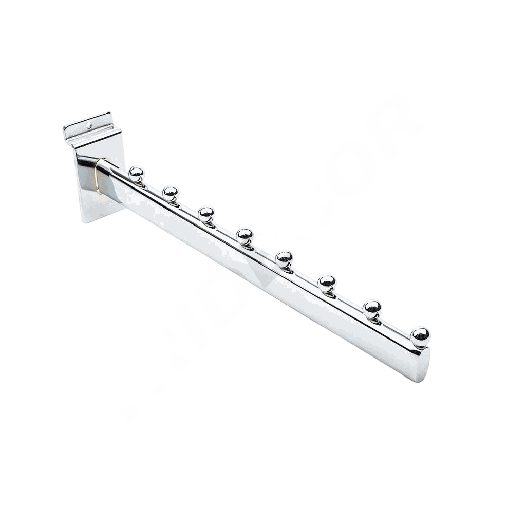 Colgador Inclinado Con 8 Bolas Para Panel De lama S De 35Cm