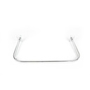 Chromed U-shaped bar for slat panel, 60x30 cm