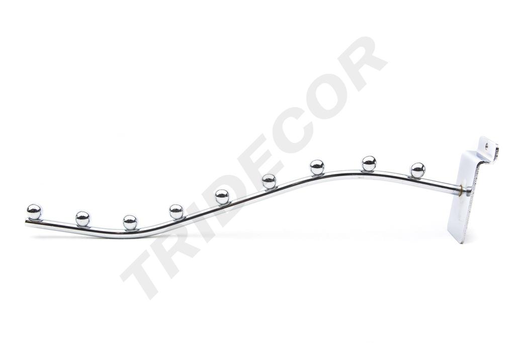 Curved Hanger with 9 Balls for Slat 35 cm 10 mm