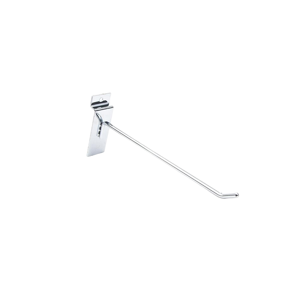 Chrome Hook for Slat Panel, 6 mm, 20 cm, 200/box