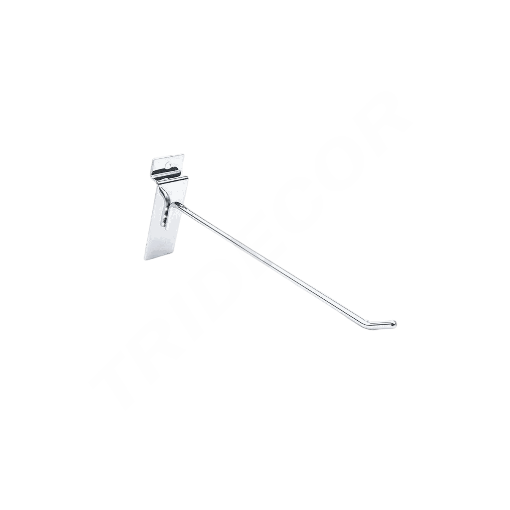 Gancio in cromo per pannello a listelli, 6 mm, 20 cm, 200/scatola