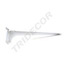 电镀上板三角左右玻璃托 40cm Soporte Simple Izda y Dcha de Estante para lama