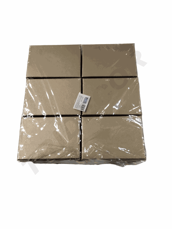 Scatola per gioielli in materiale grezzo oro 9,3X13X2,2 cm, 4 unità per confezione