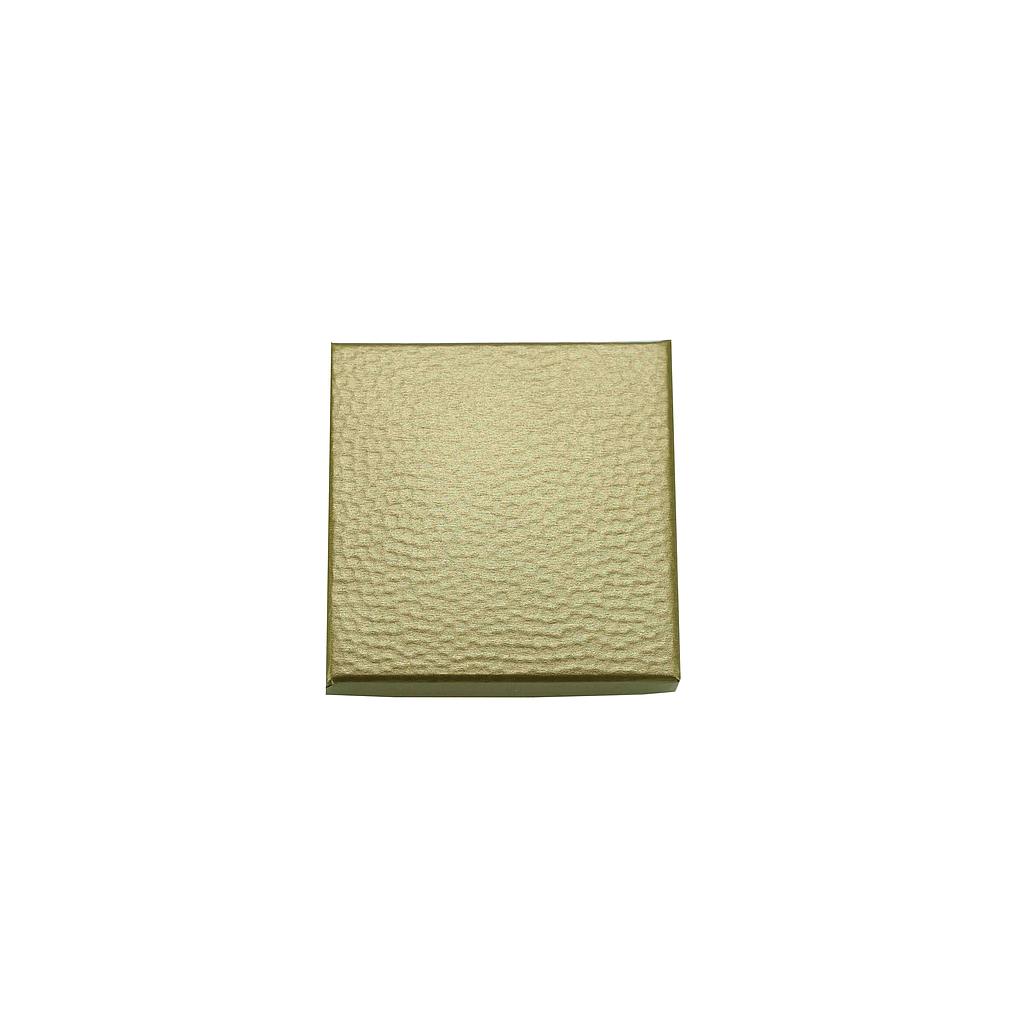 Scatola dorata con materiale ruvido, 6X6X2CM, 24 pezzi