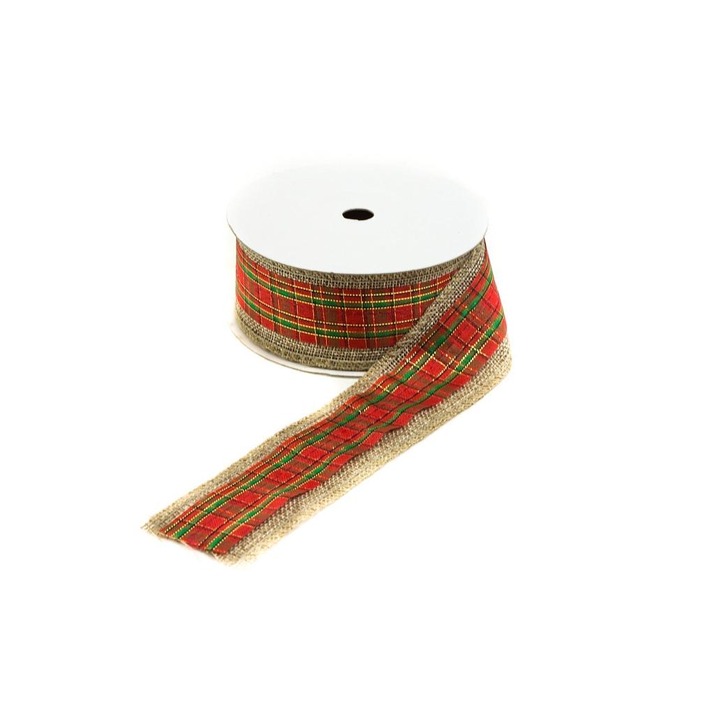 Sackcloth Ribbon and Plaid Ties