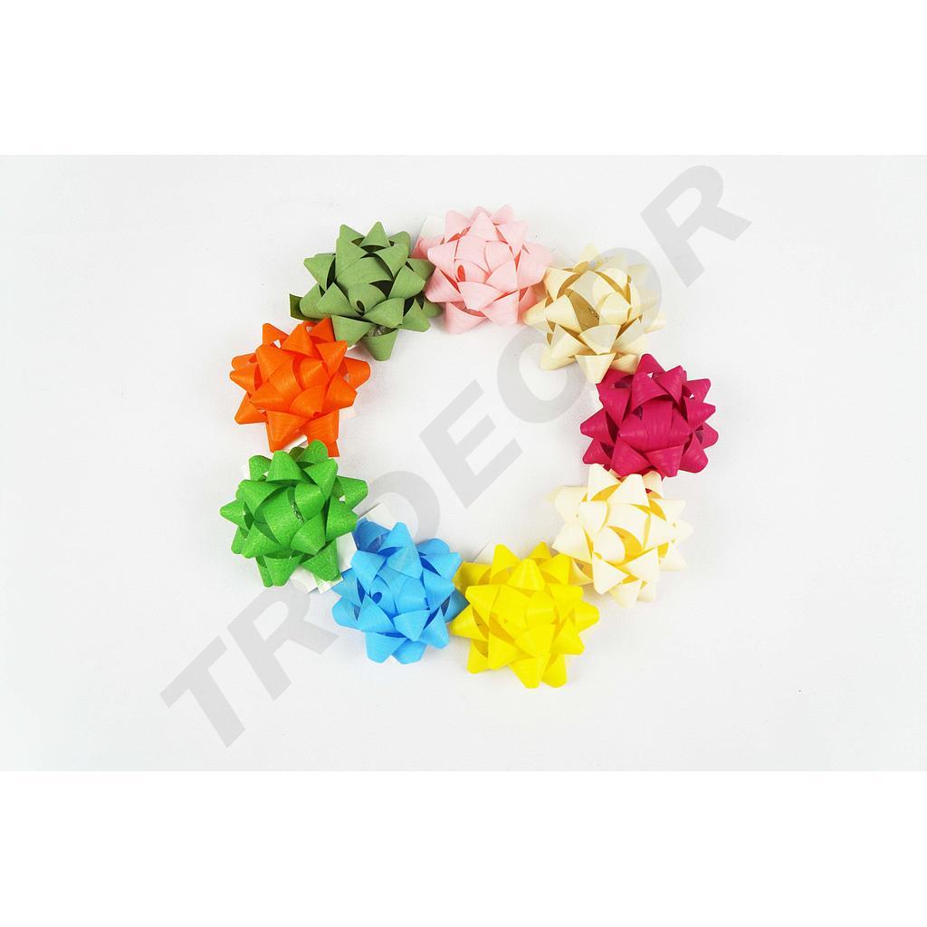 Adhesive Stars Various Colors 5X5X3cm 100 Units Per Box