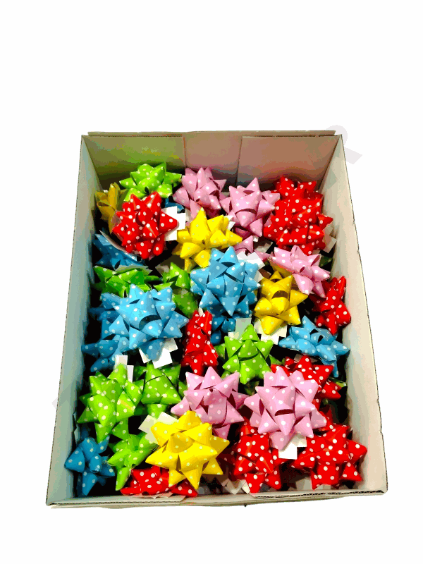 Estrellas Adhesivas de Varios Colores Pastel con Puntos 15mm/50pcs 31262/68262