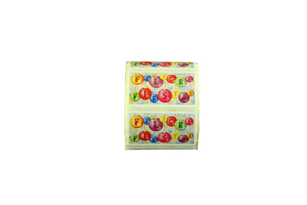 “节日快乐”圣诞理由贴纸 500 卷 Pegatina "Felices Fiestas" Motivo Navidad 500-Rollo