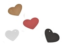 Heart Hanging Tags. Various Colors Small 4.5X3.5cm 100/Pack