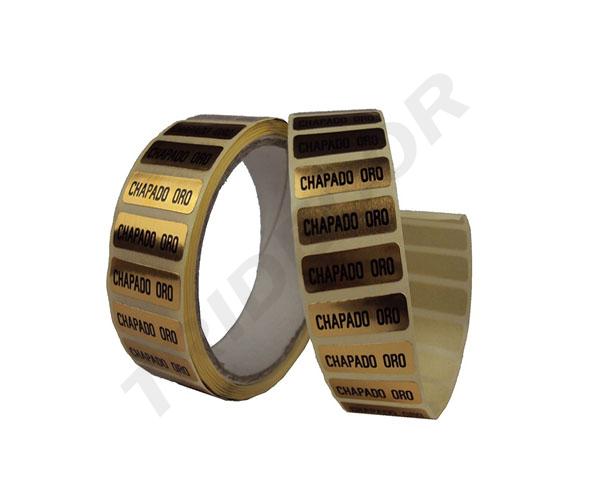 Pegatinas Chapado En Oro 500 Etiquetas