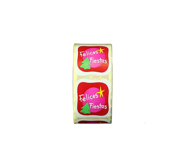 Pegatinas Navidad 'Felices Fiestas' Motivo Árbol