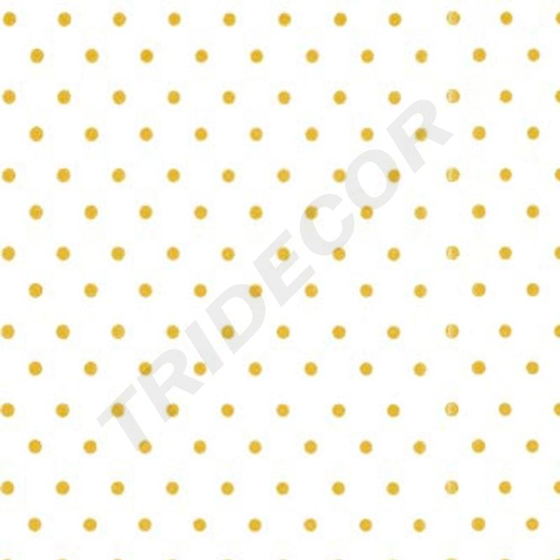 Papel de Seda Branco com Pontos Dourados 75X50cm 100 unidades