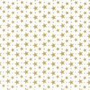 Papel de Tissue Branco com Estrelas Douradas 75X50cm 100 unidades