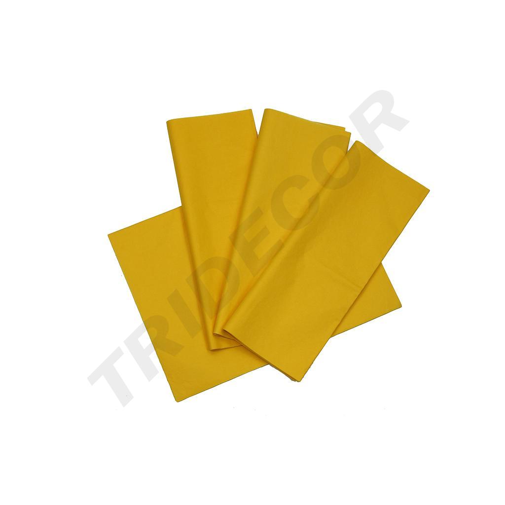 Papel De Seda Amarillo 75X50Cm 100 Unidades