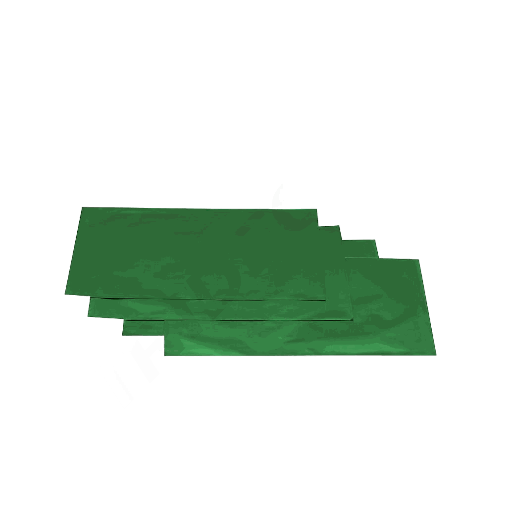 Enveloppe verte métallique 40X25cm 50 unités