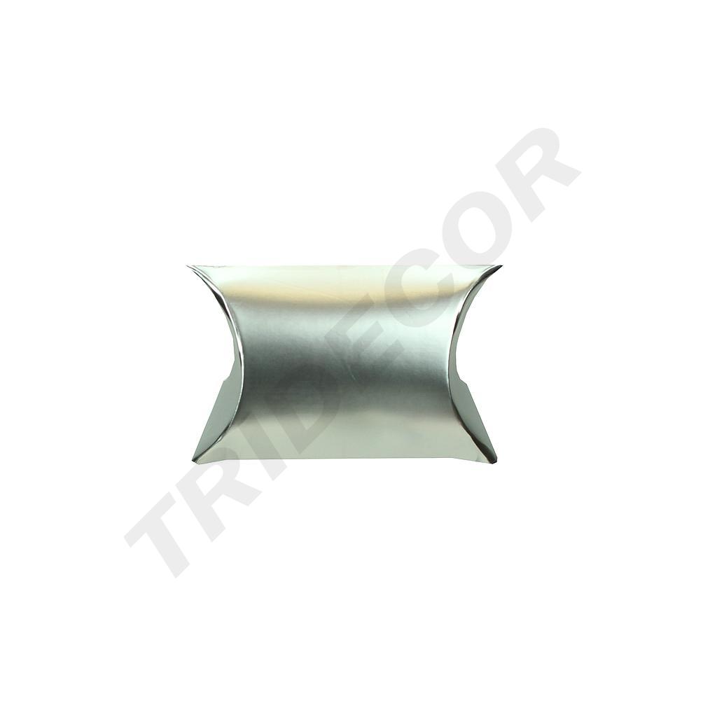 Estuche Plata de Cartón para Regalo 50undes 6X5+2.5cm 50undes