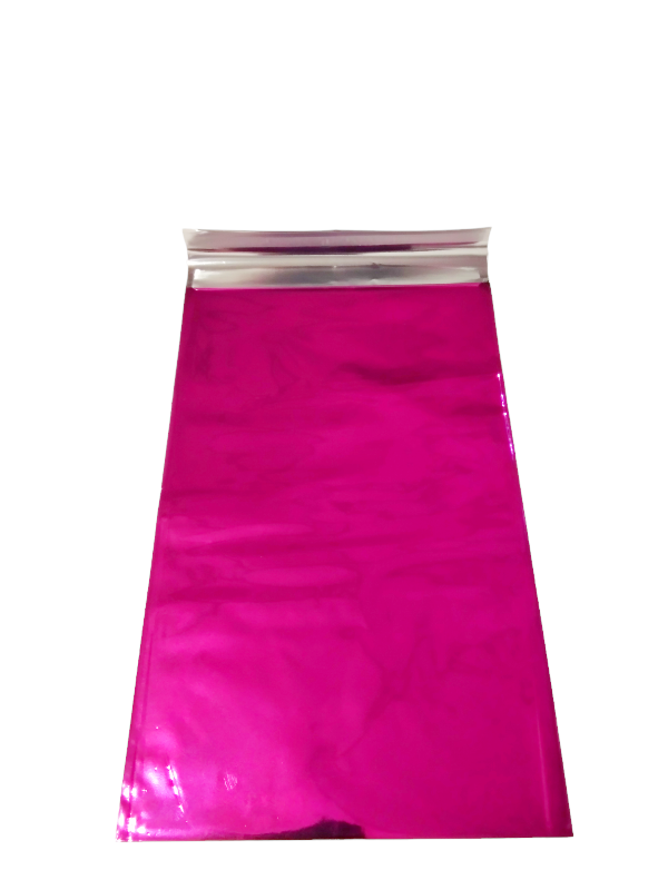 Fuchsia metallische Umschläge mit Klebstoff, 25X40+6cm, 100 Einheiten pro Packung