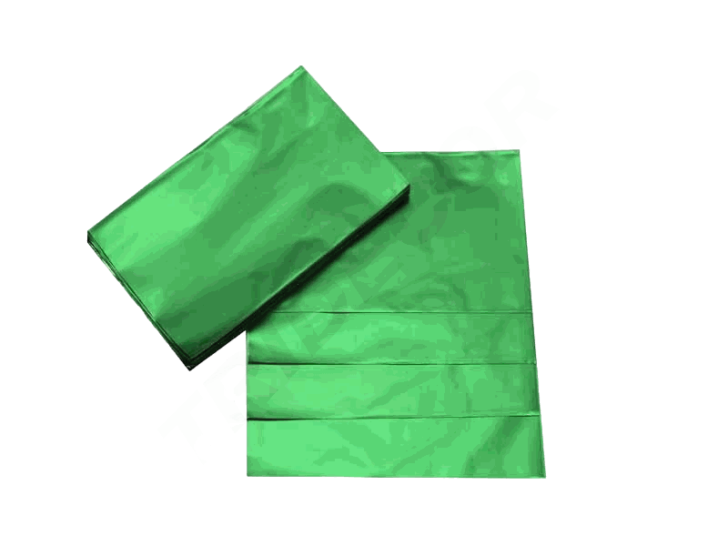 Enveloppe métallique verte 15X10cm 100 unités/paquet