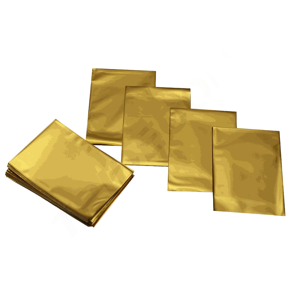 Envelope Metálico Dourado 40X25cm 100 unidades/Pacote