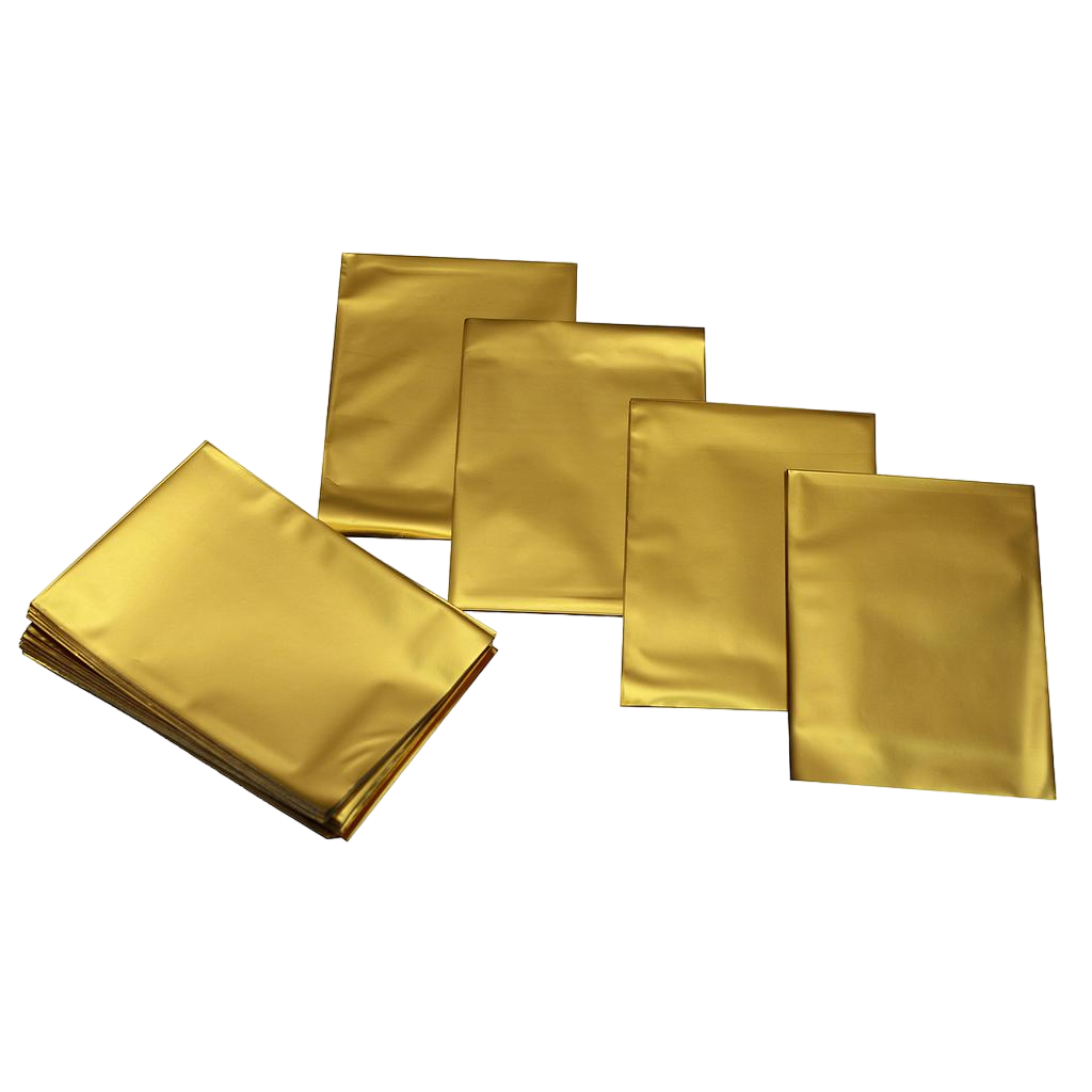 Goldene Metallumschläge 40X25cm 100 Einheiten/Packung