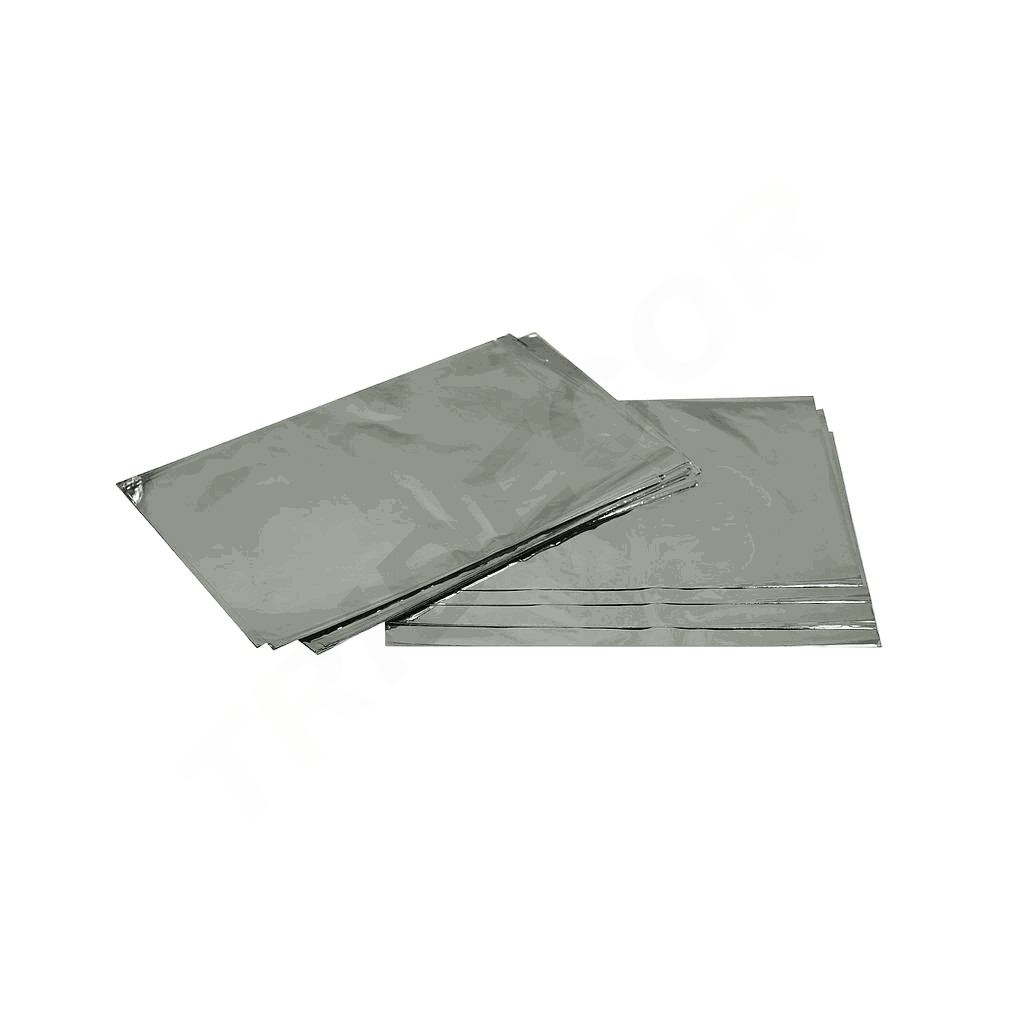 Silberne Metallumschläge 40X60 cm 100 Stück/Packung